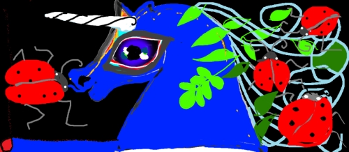 L'unicorne bleu et les dernières bêtes à Bon Dieu...