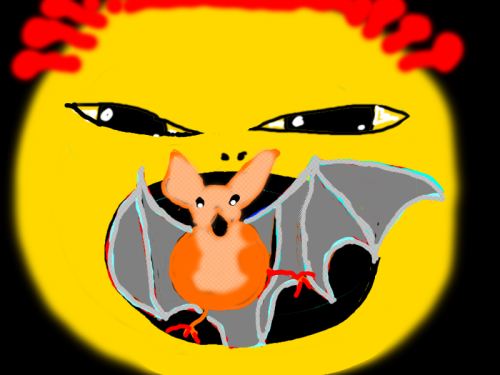 Fledermaus chinesische Spezialität. Stop!
