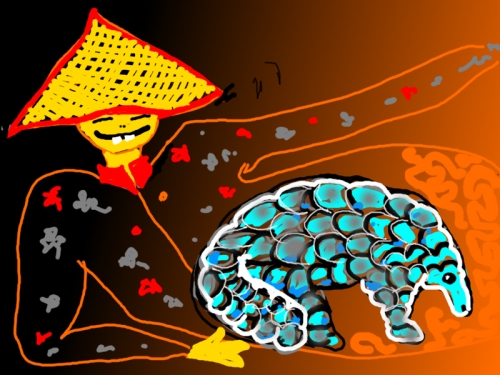 Der Pangolin im Gedärm des Mandarin.