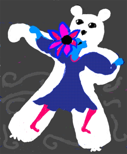 Je danse avec le dernier ours blanc car on lui a détruit son espace de vie